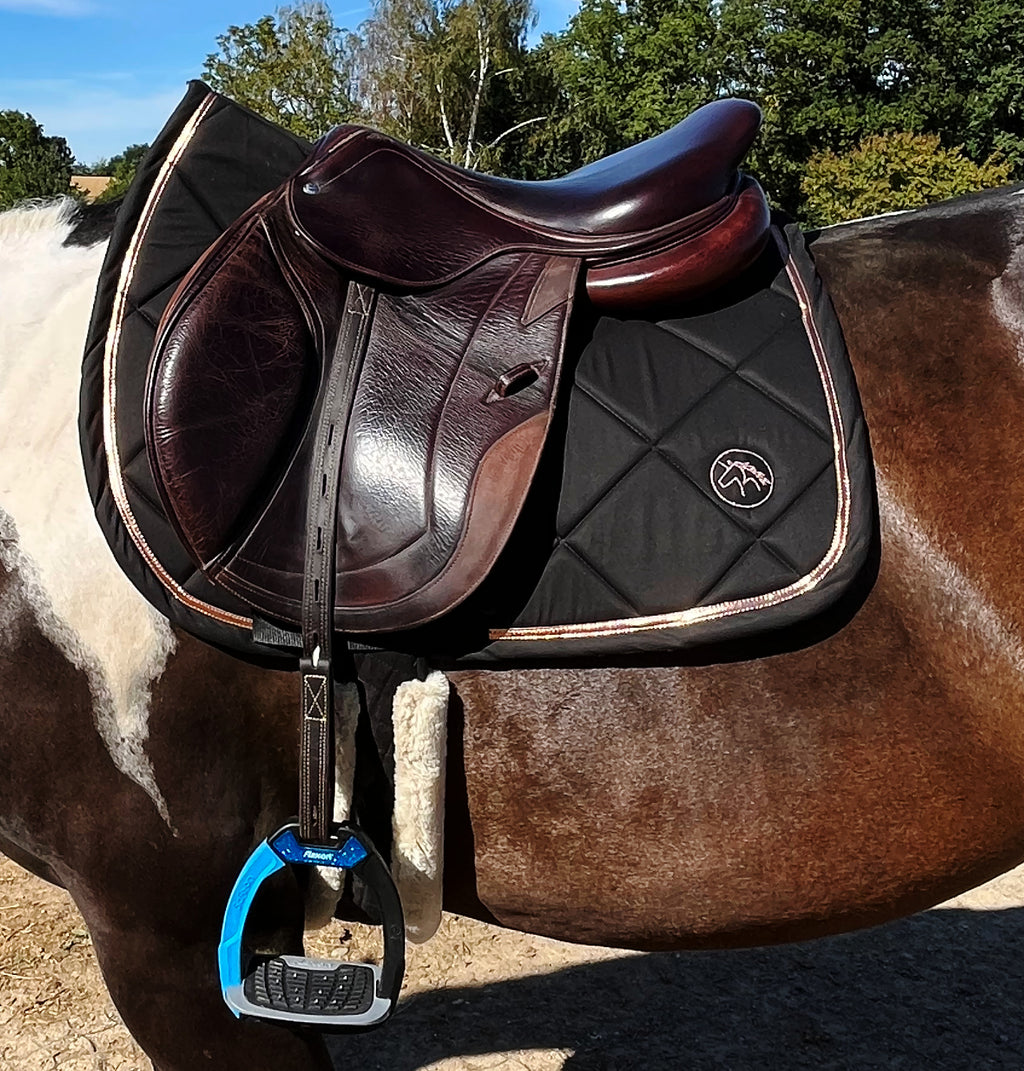 Tapis de selle artisanal Rose Very Gold