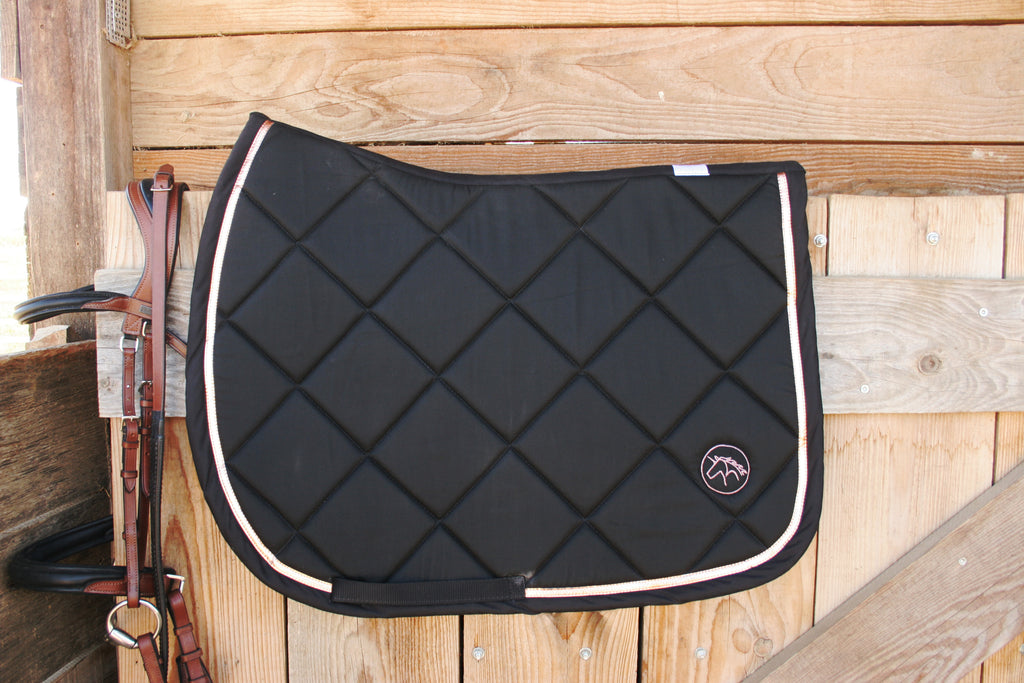 Tapis de selle artisanal Rose Very Gold