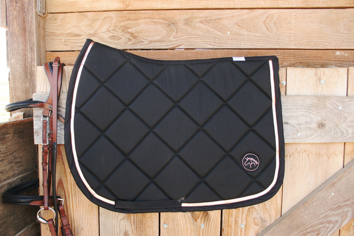 Tapis de selle artisanal Rose Very Gold