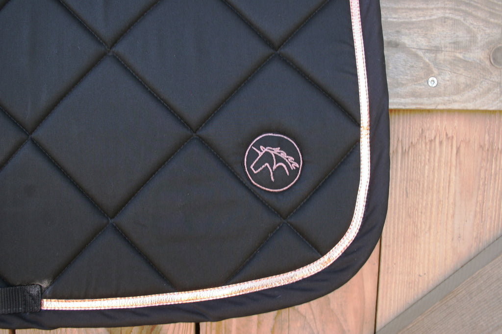 Tapis de selle artisanal Rose Very Gold
